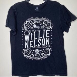 Willie Nelson Graphic Band T-shirt Short Sleeve